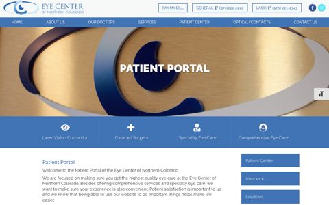 Patient Portal - Patient Services | The Eye Center of Northern ...
