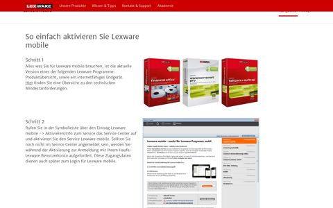 So aktivieren Sie Lexware mobile | Lexware