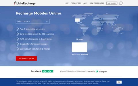 Send international mobile recharge. Recharge mobiles online ...