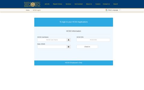 Extra-Employment Log-In - Harris County Sheriff's Office