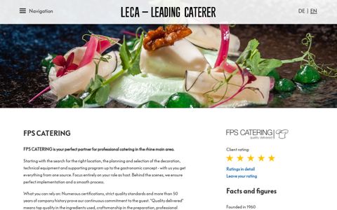 FPS Catering: LECA – Leading Caterer Association