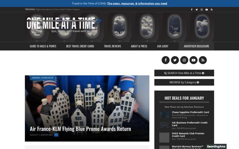 Air France-KLM Flying Blue Promo Awards Return | One Mile ...