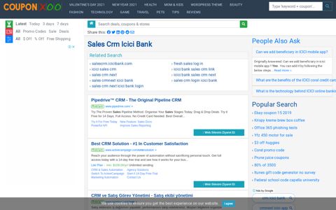 Sales Crm Icici Bank - 12/2020 - Couponxoo.com