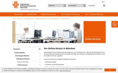 Online-Services - Katholische Stiftungshochschule München