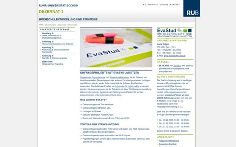 EvaStud / EvaSys - Umfragesystem für Stuierende und ...