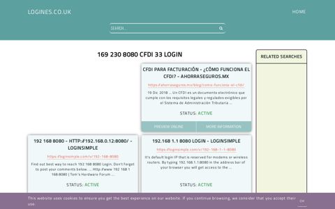 169 230 8080 cfdi 33 login - General Information about Login