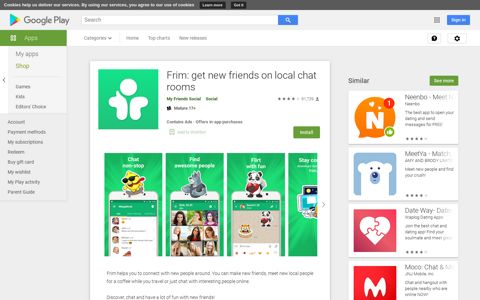 Frim: get new friends on local chat rooms - Apps on Google Play