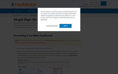 Single Sign-On | HostGator Support