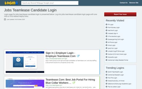 Jobs Teamlease Candidate Login - Loginii.com