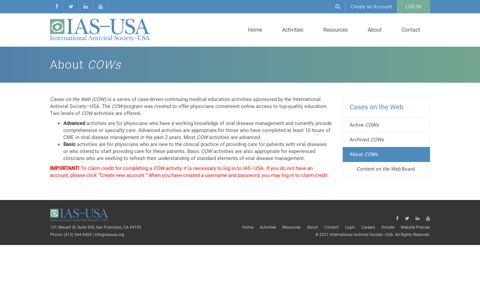 About COWs - IAS-USA