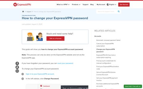 How to Change Your ExpressVPN Password | ExpressVPN