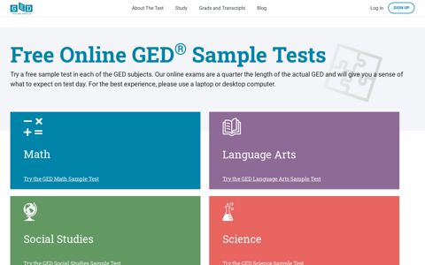 Free GED Sample Test Online for Adults | GED® - GED.com