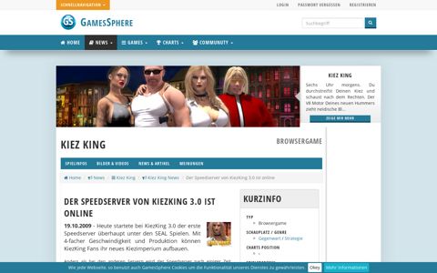 Kiez King: Der Speedserver von KiezKing 3.0 ist online