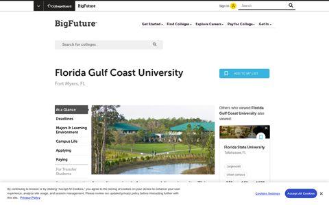 Others who viewed Florida Gulf Coast University ... - BigFuture