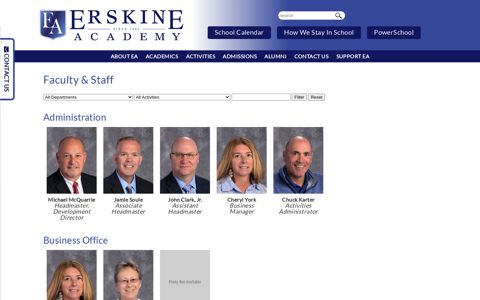 Faculty & Staff | Erskine Academy