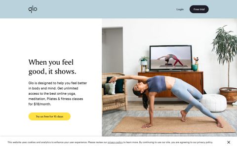 Glo | Unlimited access to yoga, meditation, and Pilates classes