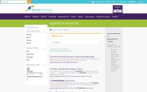 Search - Surrey Schools