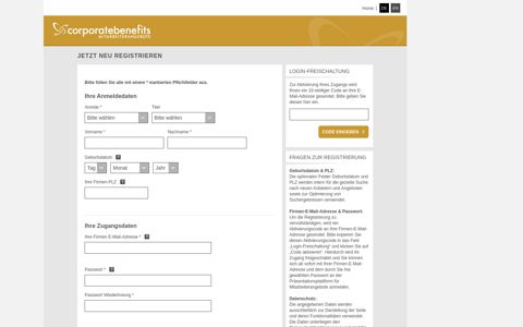 corporate benefits GmbH - Firmenkundenplattform ...