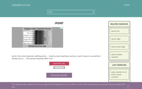 Ipoint - General Information about Login - Logines.co.uk