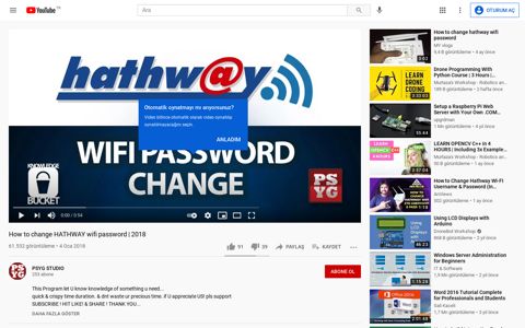 How to change HATHWAY wifi password | 2018 - YouTube