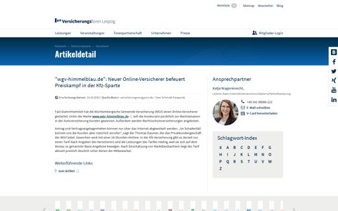 "wgv-himmelblau.de": Neuer Online-Versicherer befeuert ...