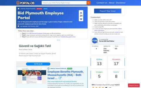 Bid Plymouth Employee Portal