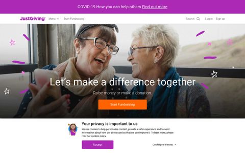 JustGiving: Online fundraising donations and ideas