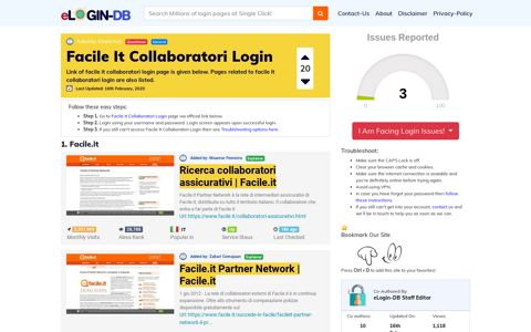 Facile It Collaboratori Login - A database full of login pages ...