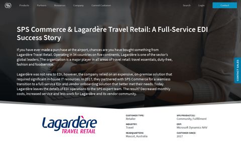 Lagardère Travel Retail uses EDI Dynamics NAV | SPS ...