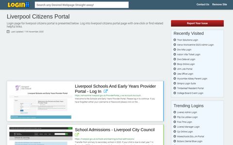 Liverpool Citizens Portal - Loginii.com