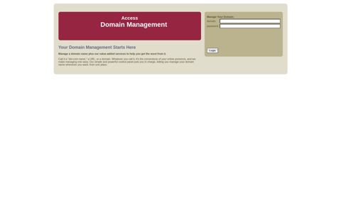 Access Domain Management