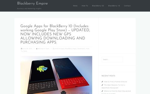 Google Apps for BlackBerry 10 (Includes working Google Play ...