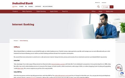 Online Banking Services - IndusInd Bank