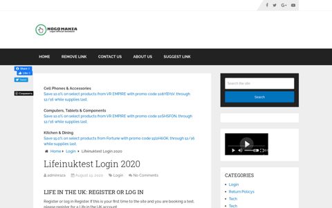 Lifeinuktest Login 2020 - Login Official Complete Database Nogo ...