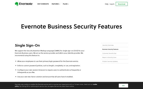 Evernote Business Security Features | Evernote