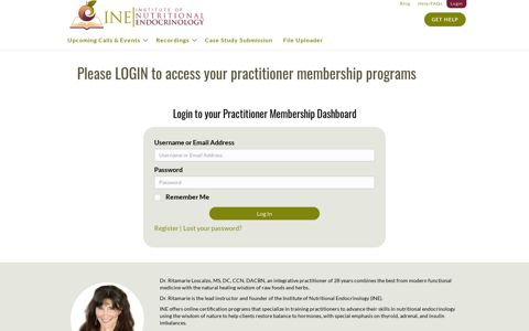 Please LOGIN to access your practitioner membership programs
