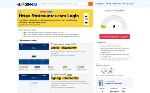Https Statcounter.com Login