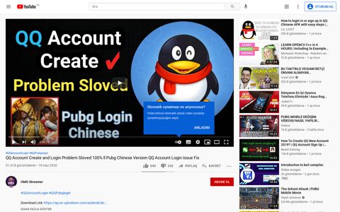 QQ Account Create and Login Problem Sloved 100 ... - YouTube