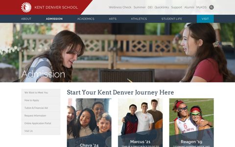 Admission - Kent Denver School