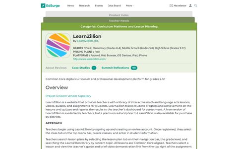 LearnZillion | Product Reviews | EdSurge