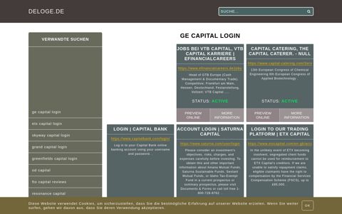 ge capital login - Allgemeine Informationen zum Login - deloge.de