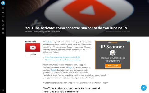 YouTube Activate: como conectar sua conta do YouTube na ...