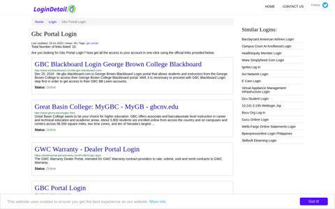 Gbc Portal Login GBC Blackboard Login George Brown ...