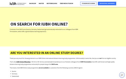On search for IUBH Online? - IUBH Fernstudium