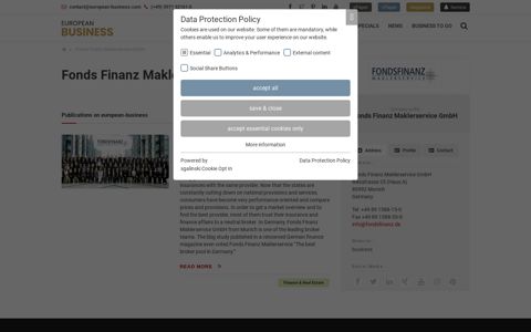 Fonds Finanz Maklerservice GmbH | european-business.com