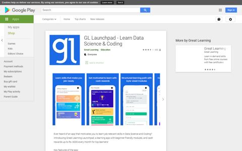 GL Launchpad - Learn Data Science & Coding - Apps on ...
