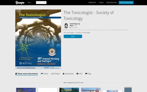 The Toxicologist - Society of Toxicology - Yumpu