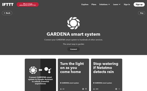 GARDENA smart system works better with IFTTT - IFTTT.com