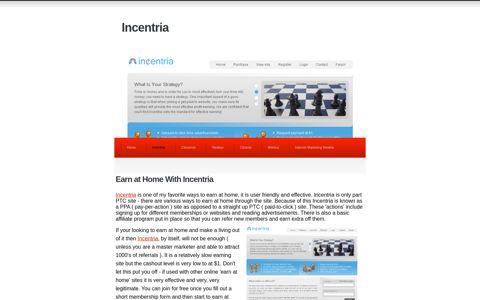 Earn at Home With Incentria - Working at Home on The Internet