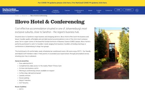 Illovo Hotel & Conferencing - Gibs